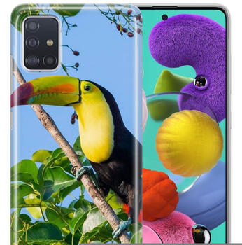 König Design Schutzhülle für Nokia G50 Motiv Handy Hülle Silikon Tasche Case Cover Bumper Neu... Tucan, Nokia G50