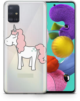 König Design Schutzhülle für ZTE Blade A31 Motiv Handy Hülle Silikon Tasche Case Cover Neu... Einhorn, ZTE Blade A31