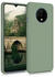kwmobile OnePlus 7T - Handyhülle gummiert - Handy Case in Graugrün