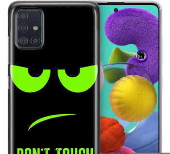 König Design Schutzhülle für Samsung Galaxy S21 Ultra Motiv Handy Hülle Silikon Case Cover... Dont Touch My Phone Grün, Samsung Galaxy S21 Ultra