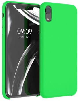 kwmobile Apple iPhone XR - Handyhülle gummiert - Handy Case in Neon Grün