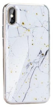 COFI1453 Hülle Schale Marble Case Cover Stein Marmor Design Glitzer Muster Handyhülle Handyschale Fashion Tasche Schutz Motiv 1 kompatibel mit Samsung Galaxy A20E (A202F)