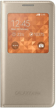 Samsung S-View Cover gold (Galaxy Alpha)