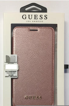 Guess Iridescent Book Case für Apple iPhone 11 Pro Max - black rose (GUFLBKSN65IGLR)
