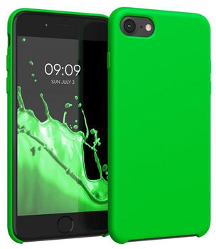 kwmobile Apple iPhone 7/8 / SE (2020) - Handyhülle gummiert - Handy Case in Neon Grün