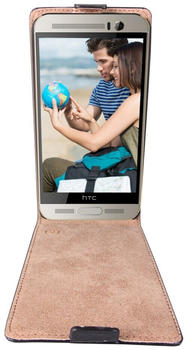 Patona Flip Case für HTC One M9+ Plus schwarz ultra slim