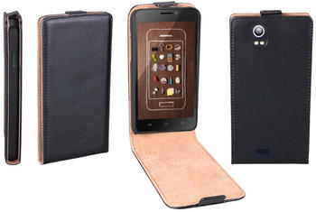 Patona Flip Case für Kazam Trooper 450 schwarz ultra slim