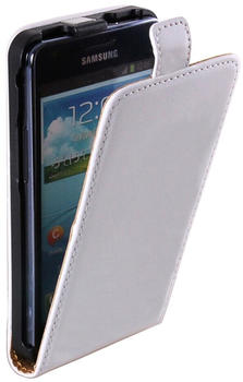 Patona Flip Case für Samsung Galaxy I9100 SII S2 weiß ultra slim