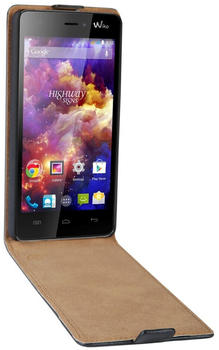 Patona Flip Case für Wiko Highway 4G schwarz ultra slim