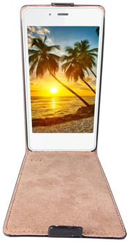 Patona Flip Case für Wiko Highway Pure schwarz ultra slim