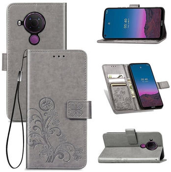 König Design Bookcover (Nokia 5.4) Grau