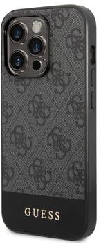 Guess 4G Stripe Back Cover für iPhone 14 Pro Max Grey