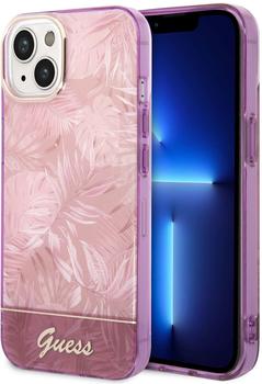 Guess PC/TPU Jungle Back Cover für iPhone 14 Plus Pink