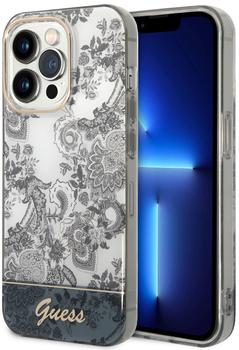 Guess PC/TPU Toile De Jouy Backcover für das iPhone 14 Pro Max Grey