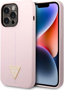 Guess Schutzhülle Silicone Triangle für iPhone 14 Pro Violett