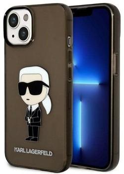 Karl Lagerfeld Karl Lagerfeld IML Ikonik NFT Back Cover für iPhone 14 Plus Schwarz