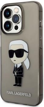 Karl Lagerfeld Karl Lagerfeld IML Ikonik NFT Back Cover für iPhone 14 Pro Max Schwarz