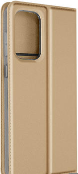 Dux Ducis Etui mit Kartenfach & Standfunktion für Samsung Galaxy A73 5G - Gold