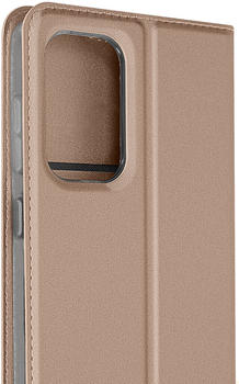 Dux Ducis Etui mit Kartenfach & Standfunktion für Samsung Galaxy A73 5G - Rosegold
