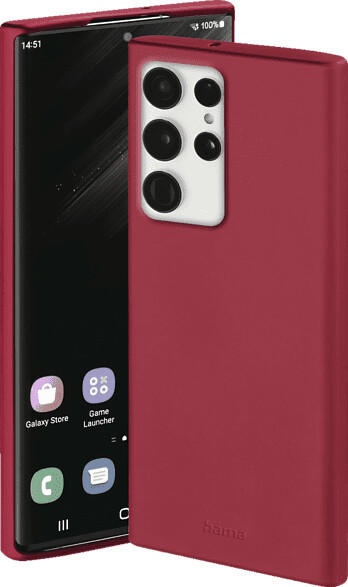Hama Finest Feel Backcover für Samsung Galaxy S23 Ultra Rot