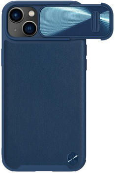 Nillkin Schutzhülle CamShield Leather für iPhone 14 Plus Dunkelblau