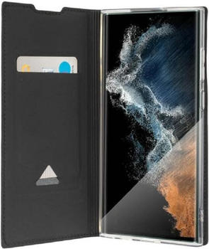 4smarts Flip Case Urban Lite für Samsung Galaxy S23 Ultra schwarz (Galaxy S23 Ultra) Smartphone Hülle Schwarz
