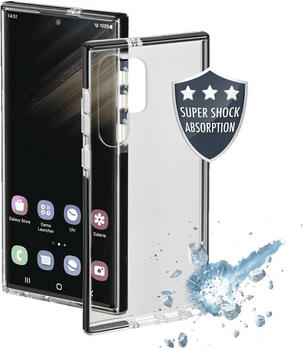 Hama Protector Backcover für Samsung Galaxy S23 Ultra Schwarz/Transparent