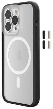 Woodcessories Clear Case MagSafe - Durchsichtige iPhone Handyhülle mit Magnet - nachhaltig aus Pflanzen IPHONE 13/14 Schwarz/Klar