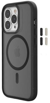 Woodcessories Clear Case MagSafe - Durchsichtige iPhone Handyhülle mit Magnet - nachhaltig aus Pflanzen IPHONE 14 PRO MAX Schwarz/Matt