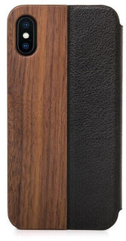 Woodcessories iPhone Hülle EcoFlip Hülle aus Holz mit natürlicher Lederoptik IPHONE XS MAX
