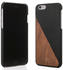 Woodcessories iPhone Hülle EcoSplit aus Holz und Kunstleder IPHONE 6(S) Walnuss/Schwarz
