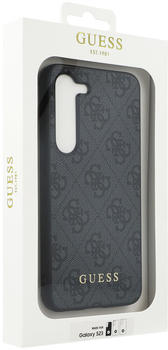 Guess Schutzhülle 4G Metal Gold Logo für Galaxy S23 Grau