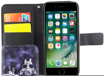 König Design Apple iPhone 6 / 6s Hülle Case Handy Cover Schutz Tasche Flip Schutzhülle Bunt
