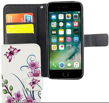 König Design Apple iPhone 6 / 6s Hülle Case Handy Cover Schutz Tasche Flip Schutzhülle Weiß