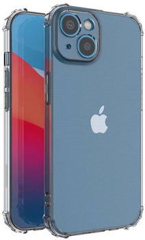 Wigento Für Apple iPhone 14 Schock Silikon Case TPU Schutz Transparent Handy Tasche Hülle Cover Etui Zubehör