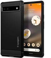 Spigen ACS04476, Spigen Rugged Armor Black Cover f&uuml;r Google Pixel 6a