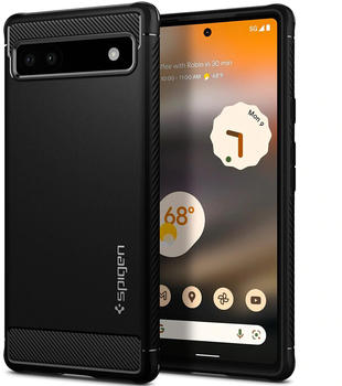 Spigen Case Rugged Armor (Google Pixel 6a) Schwarz