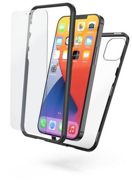 Hama Cover Magnetic+Glas Cover Apple iPhone 12 Pro Schwarz, Transparent