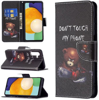 Wigento Für Samsung Galaxy A13 5G / A04S Kunstleder Handy Tasche Book Motiv 1 Schutz Hülle Case Cover Etui Neu