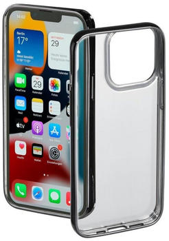 Hama Clear&Chrome Backcover Apple iPhone 13 Pro Schwarz (transparent)