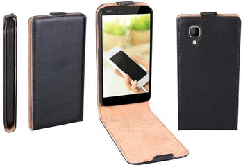 Patona Flip Case für Wiko Goa schwarz ultra slim