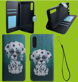 Wigento Für Xiaomi Redmi Note 9S / 9 Pro Kunst-Leder Handy Tasche Book Motiv 60 Schutz Hülle Case Cover Etui