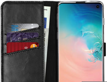 Selencia SH00002568 Bookstyle Case für Samsung Galaxy S10 schwarz