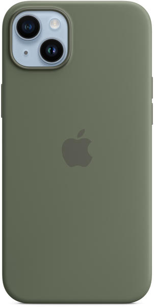 Apple Silikon Case mit MagSafe (iPhone 14 Plus) Oliv