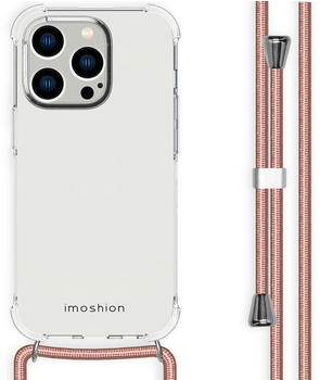 SH00050669 Apple iPhone 14 Pro Hülle - Kunststoff - iMoshion Hard Case/Hülle mit Band/Backcover - Handyhülle Rosegold