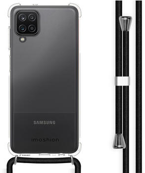 iMoshion SH00040178 für Samsung Galaxy A12 Hülle - Kunststoff - iMoshion Hard Case/Hülle mit Band/Backcover - Handyhülle Schwarz