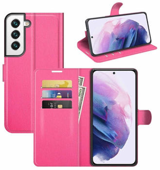 Wigento Für Samsung Galaxy S22 Plus Handy Tasche Wallet Premium Schutz Pink