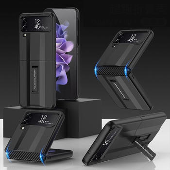 Wigento Für Samsung Galaxy Z Flip4 5G All-Inclusive Kunststoff Silikon Cover Handy Tasche Hülle Etuis Schwarz