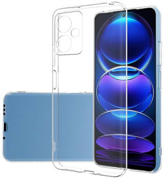 Wigento Für Xiaomi Poco X5 Pro 5G / Xiaomi Redmi Note 12 Pro 5G Silikoncase TPU Schutz Transparent Handy Tasche Hülle Cover Etui Zubehör
