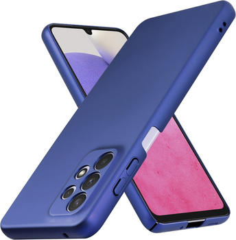 Cadorabo HC Matt Metall Hülle (Galaxy A33 5G) Blau